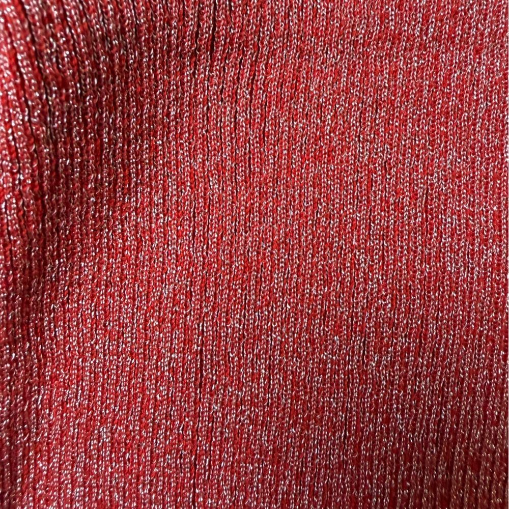NWT Michael Kors Salmon Pink Ribbed V-Neck Embellished Top Casual 3/4 Sleeve XL - Picture 6 of 9
